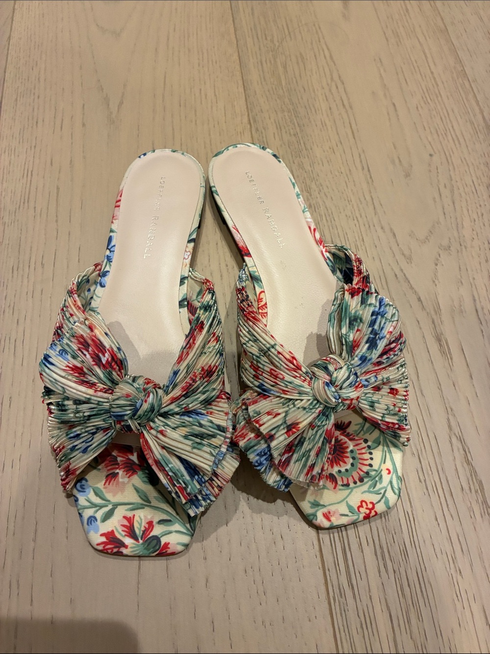 Loeffler Randall Floral Knot-Front Sandals